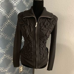 White House Black Market Zip Sweater